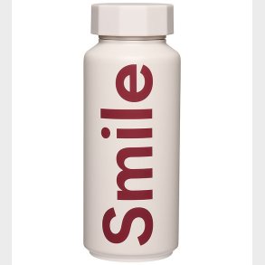 Design Letters Termoflaske 500 ml - Smile - Pastel Beige