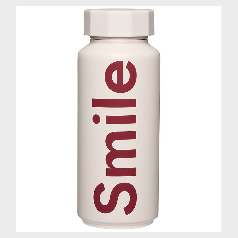 Design Letters Termoflaske 500 ml - Smile - Pastel Beige
