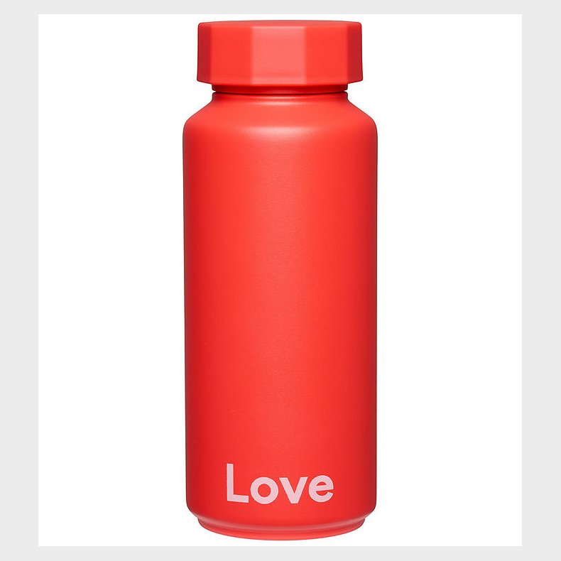 Design Letters Termoflaske 500 ml - Love - Cherry Tomato