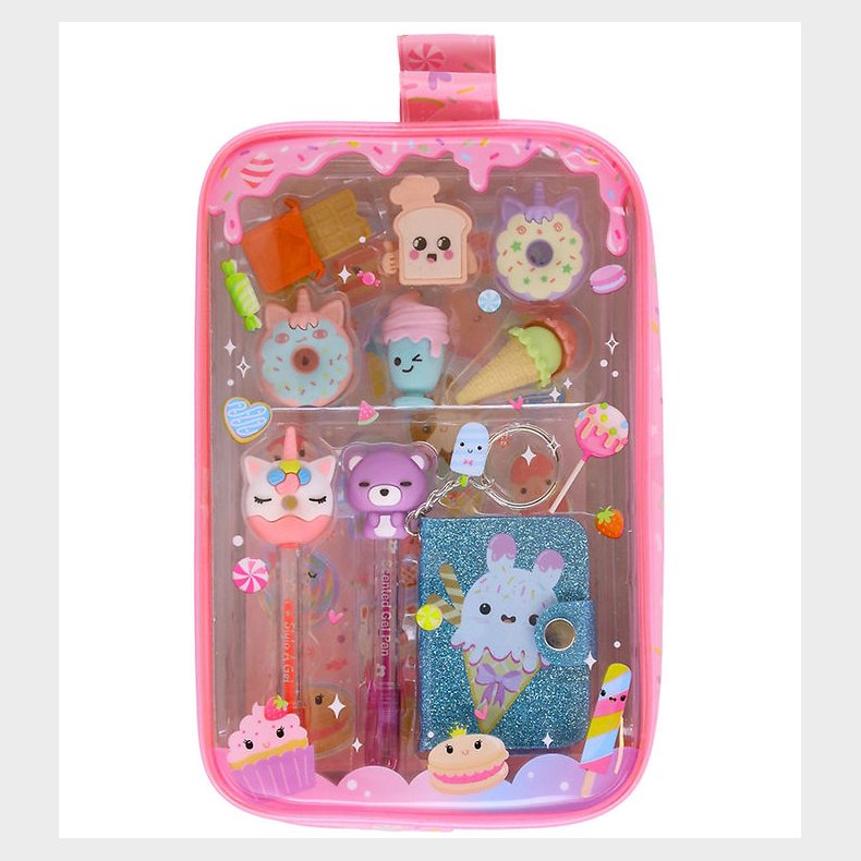 Hot Focus Notesbog m. Viskerlder & Kuglepen