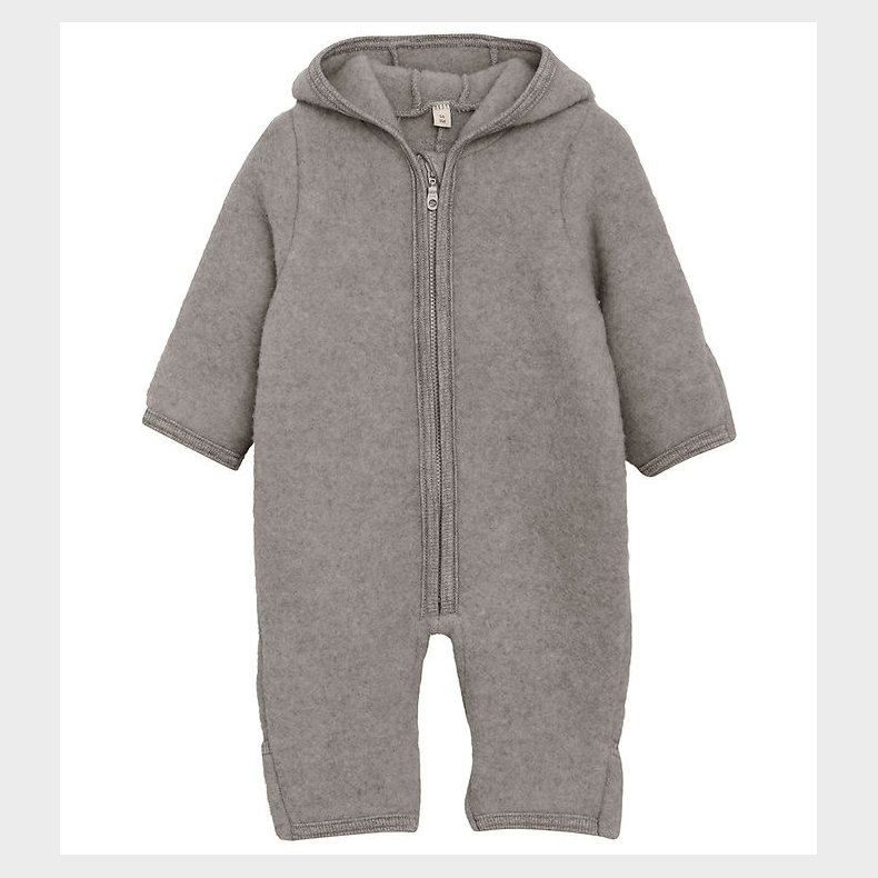 Huttelihut Kredragt - Uldfleece - Medium Grey Melange m. rer