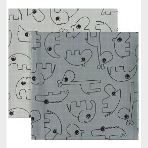 Done by Deer Babysvb - 120x120 cm - 2-pak - Contour Grey