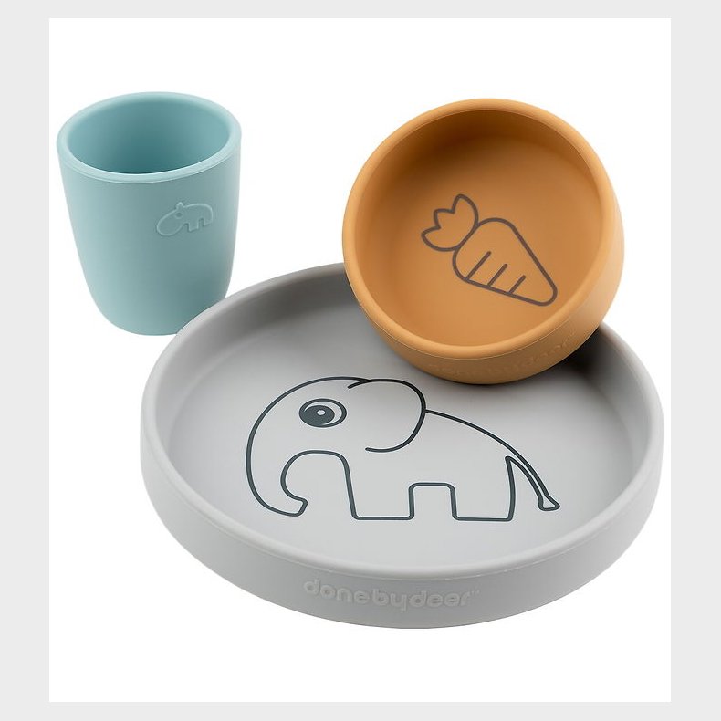 Done by Deer Spises�t - 3 Dele - Elphee Grey/Mustard/Blue