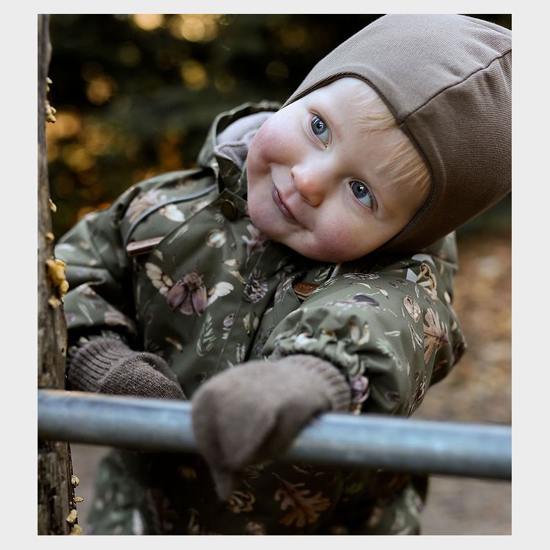 Mikk-Line Flyverdragt - AOP - Burnt Olive