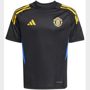 adidas Performance Fodboldtrje - Mufc EU - BLACK/HIRBLU/TRIYEL