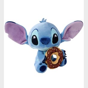 Disney Classic Plys Bamse - Stitch with Doughnut - 25 cm