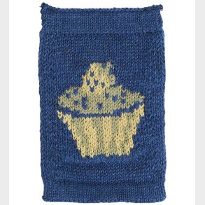 Smallstuff Strikket flag - Birthsday Cake - Blue