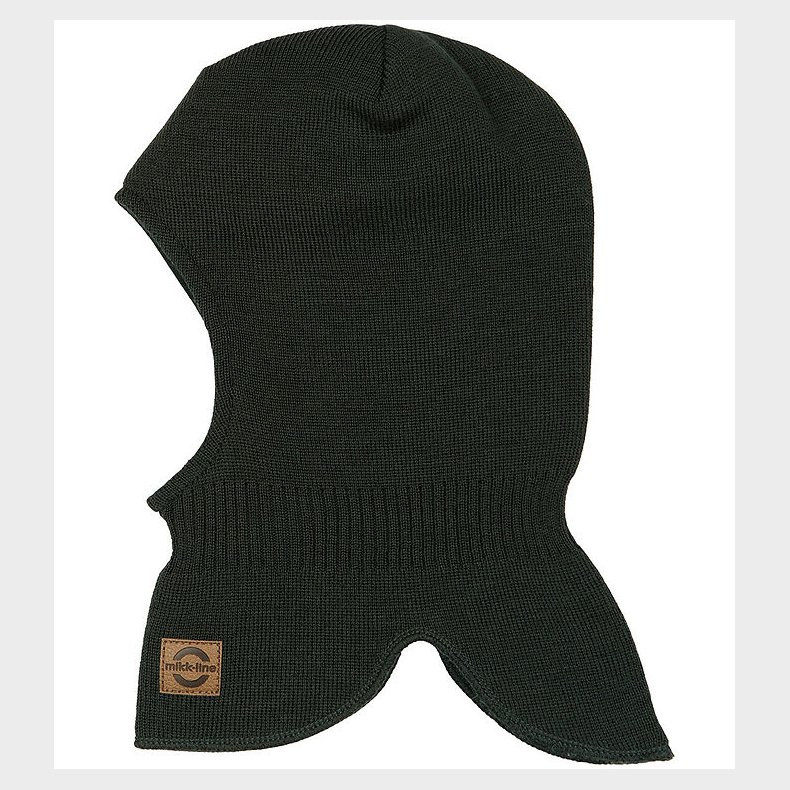 Mikk-Line Elefanthue - Strik - Uld/Akryl - 2-lags - Darkest Spro