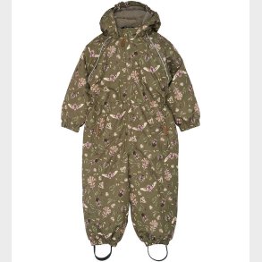 Mikk-Line Flyverdragt - Forrest - Burnt Olive m. Print