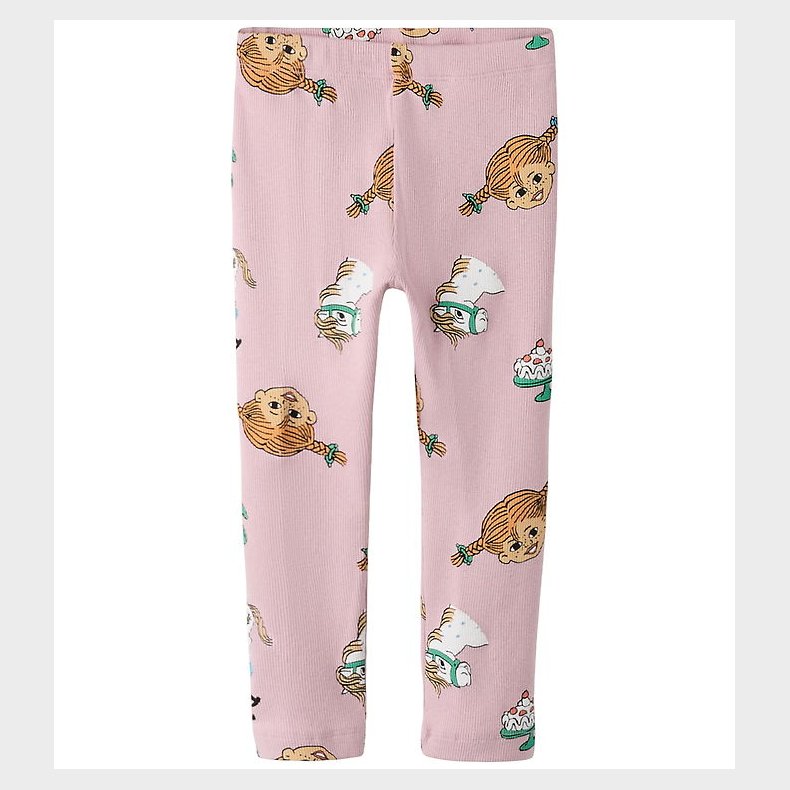 Name It Leggings - Rib - NmfSoca Pippi - Keepsake Lilac