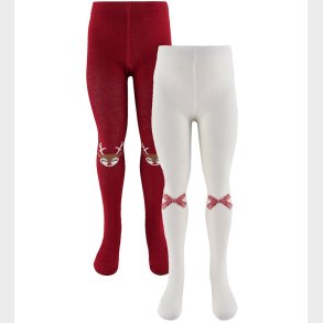 Name It Strmpebukser - 2-pak - NmfVichristmas - Jester Red/Clou