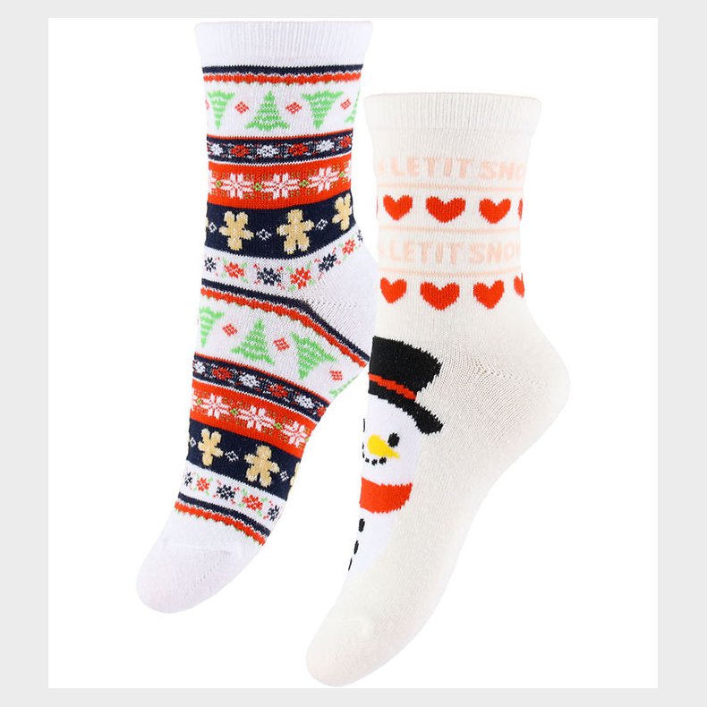 Kids Only Strmper - 2-pak - KogChristmas - Cloud Dancer/Snowman