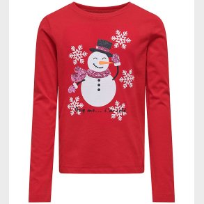 Kids Only Bluse - KogXmas - Salsa/Snowman