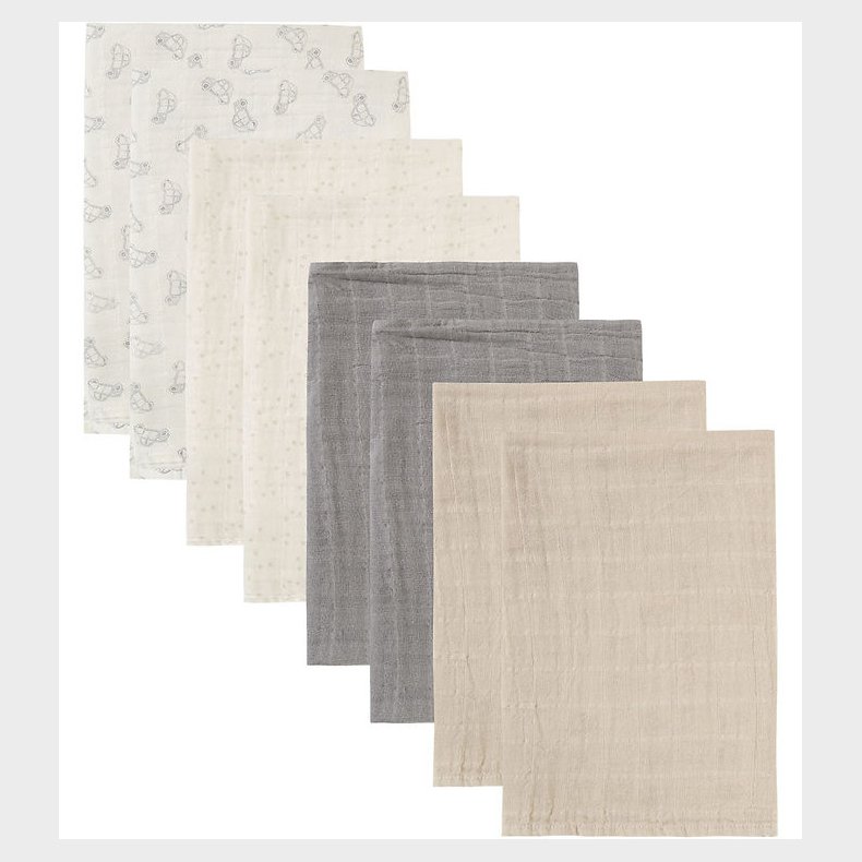 Pippi Stofbleer - Noos - 8-pak - 65x65 cm - Musselin - Alloy