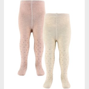 Minymo Str�mpebukser - 2-pak - Viskose/Uld - Burnished Lilac/Bei