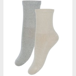 Minymo Str�mper - 2-pak - Light Grey Melange