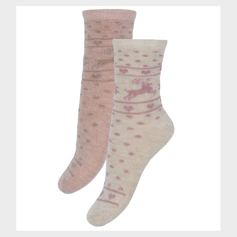 Minymo Str�mper - 2-pak - Burnished Lilac