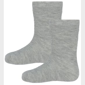 Minymo Str�mper - 2-pak - Light Grey Melange