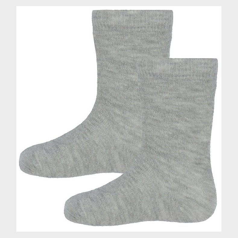 Minymo Str�mper - 2-pak - Light Grey Melange