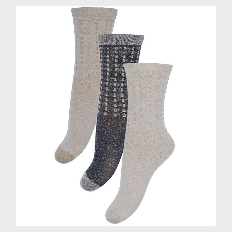 Minymo Str�mper - 3-pak - Dark Navy