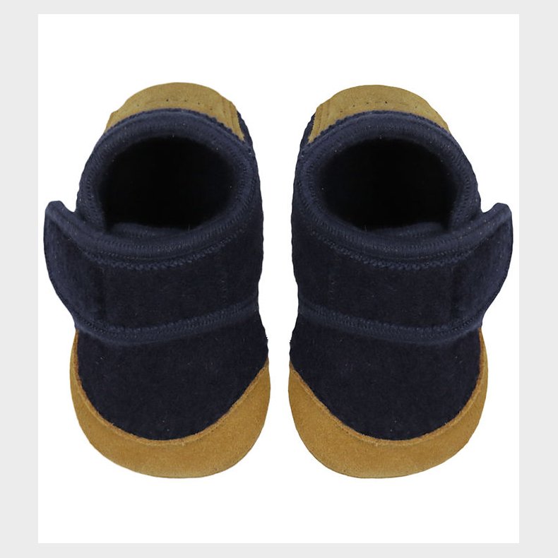 En Fant Hjemmesko - Uld - Navy