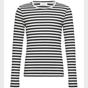 Rosemunde Bluse - Black White Stripe