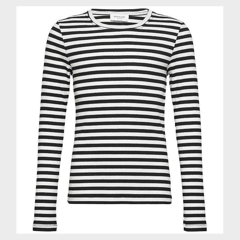 Rosemunde Bluse - Black White Stripe