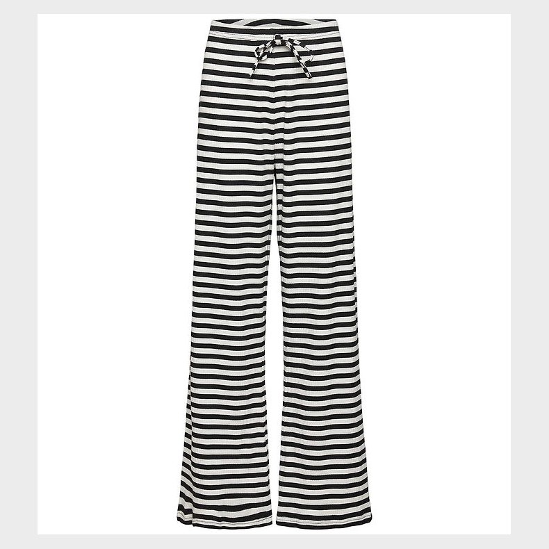 Rosemunde Bukser - Black White Stripe