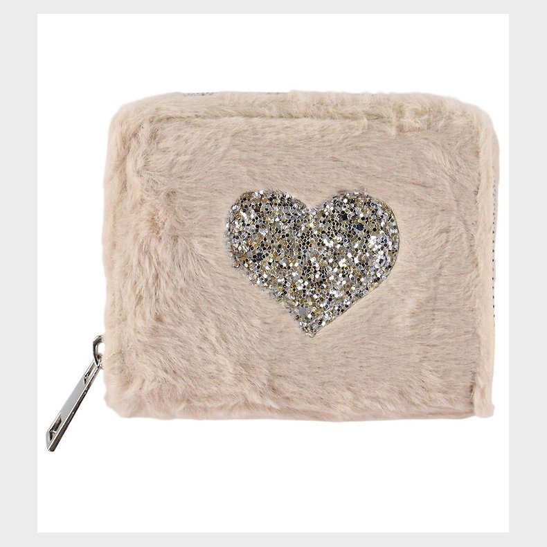 Sofie Schnoor Pung - Imiteret Pels - Beige m. Slvglimmerhjerte