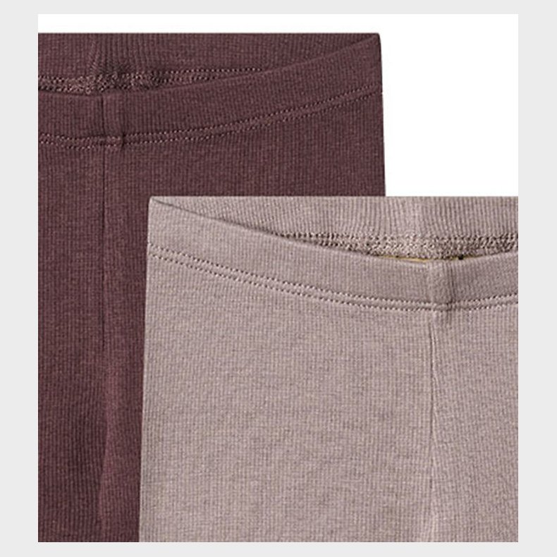 Wheat Leggings - 2-pak - Rib - Maddy - Purple Fudge