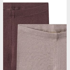Wheat Leggings - 2-pak - Rib - Maddy - Purple Fudge