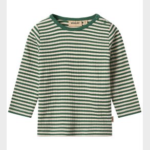 Wheat Bluse - Rib - Stig - Green Stripe