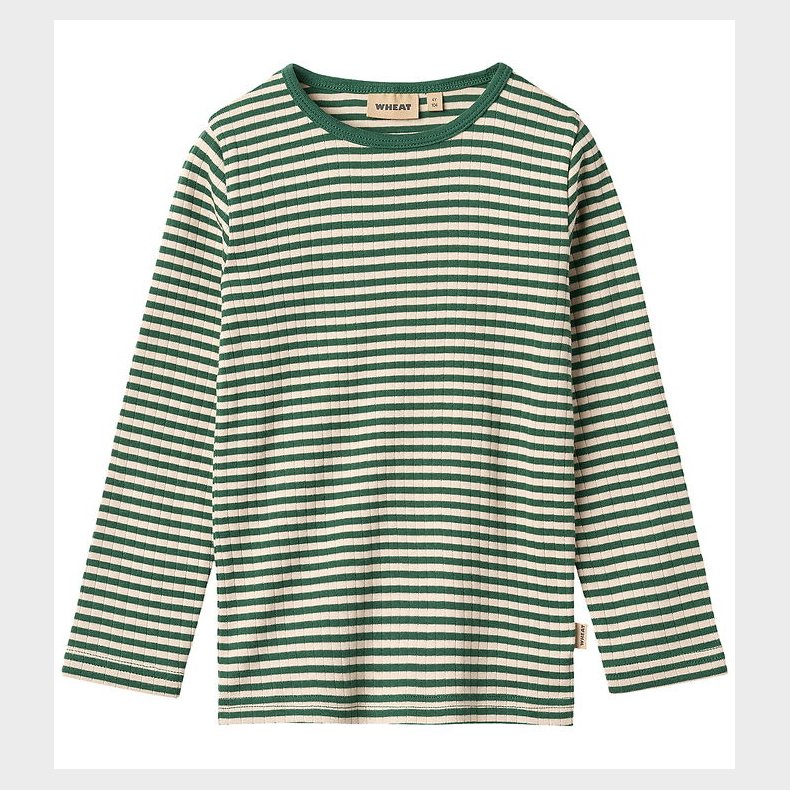 Wheat Bluse - Stig - Green Stripe