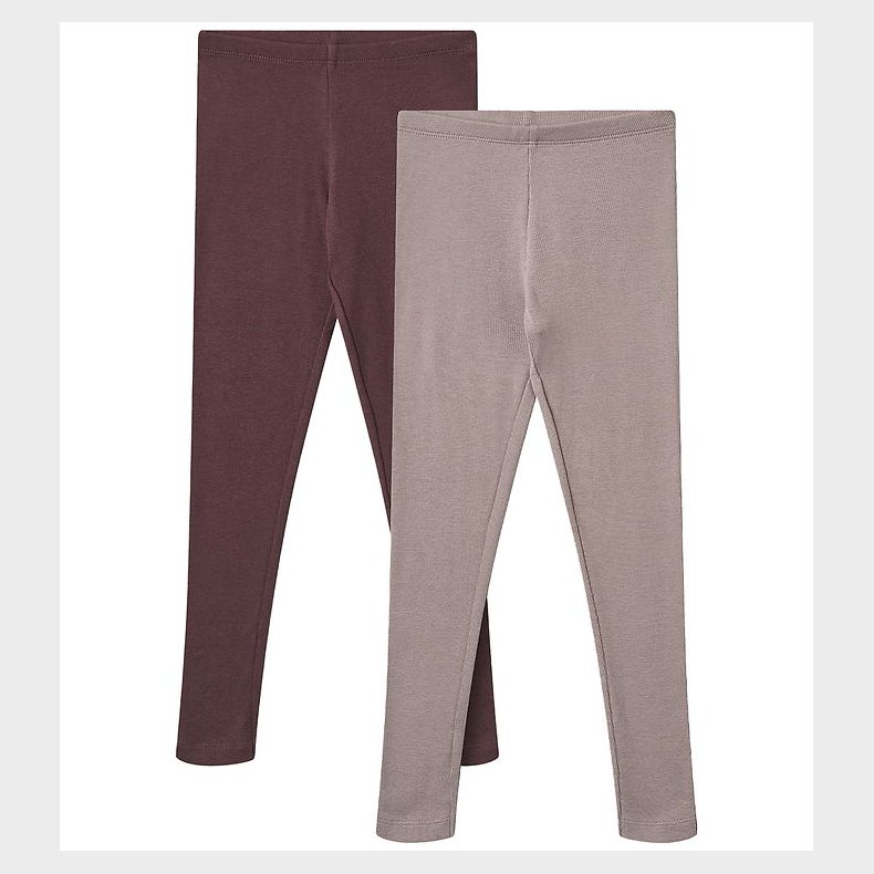 Wheat Leggings - 2-pak - Rib - Maddy - Purple Fudge