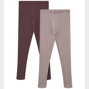 Wheat Leggings - 2-pak - Rib - Maddy - Purple Fudge