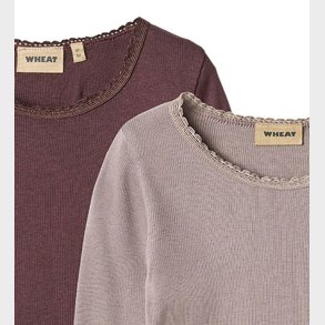 Wheat Bluse - 2-pak - Rib - Reese - Purple Fudge