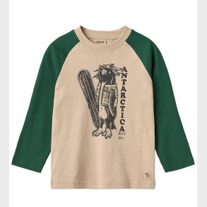 Wheat Bluse - Rolf - Kale m. Pingvin