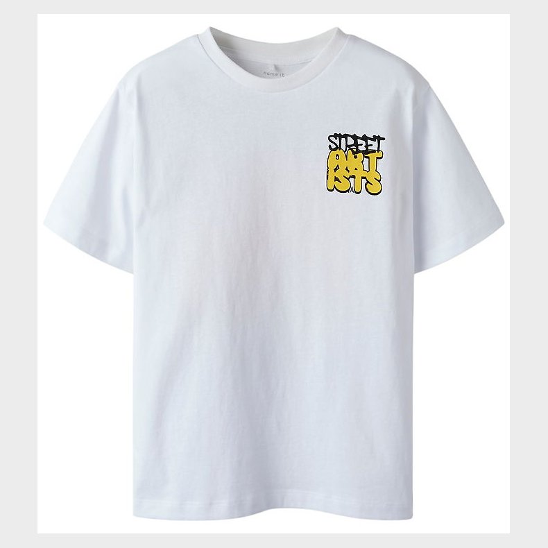 Name It T-shirt - NkmKillian - Bright White/Street Art