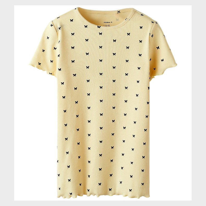 Name It T-shirt - Rib - NkfKarlia - Double Cream