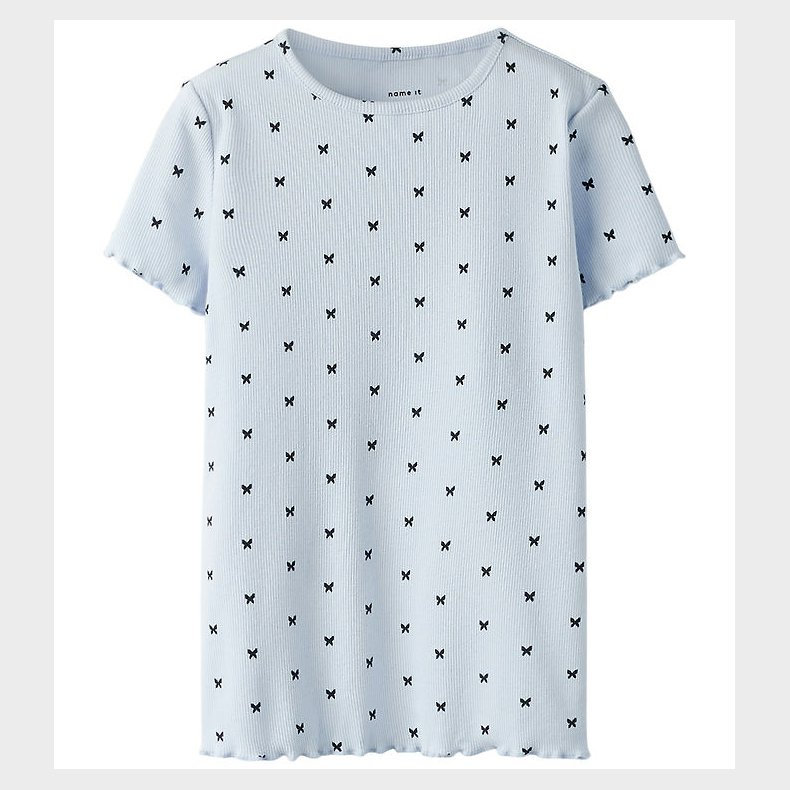 Name It T-shirt - Rib - NkfKarlia - Xenon Blue