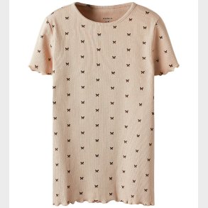 Name It T-shirt - Rib - NkfKarlia - Oxford Tan