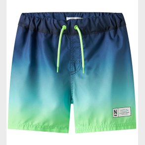 Name It Badeshorts - NkmPzocca - Pool Blue/Ombre