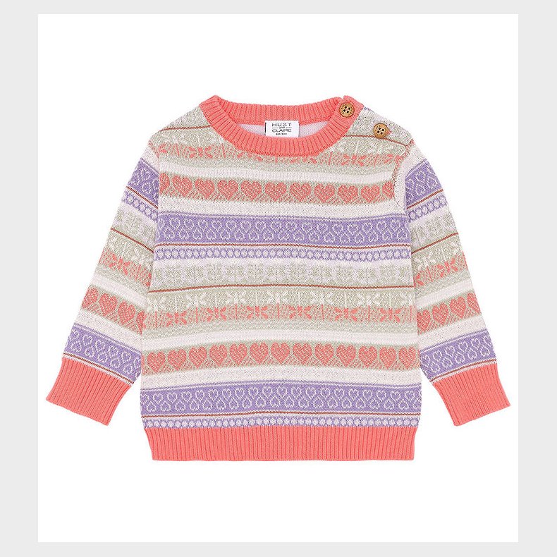 Hust and Claire Bluse - Strik - Pusle - Wild Coral