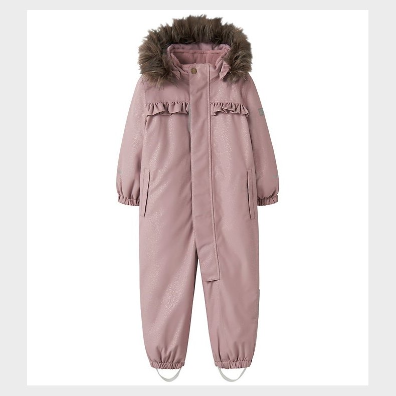 Name it Flyverdragt - NmfSnow10 - Glitter - Woodrose