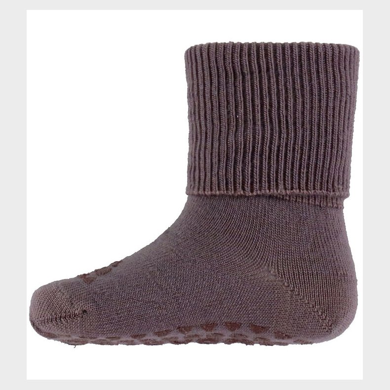 GoBabyGo Strmper - Non-Slip socks - Merino wool - Dark Purple D