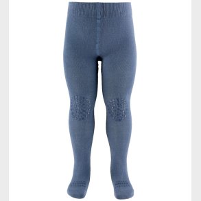 GoBabyGo Skridsikre Strmpebuksen - Noos - Bambus - Stone Blue