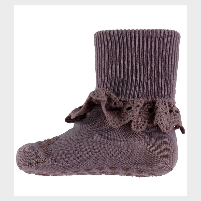 GoBabyGo Strmper - Uld - Non-Slip - Dark Purple Dove