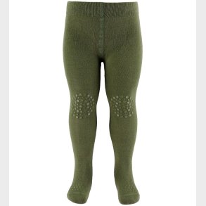 GoBabyGo Skridsikre Strmpebukser - Bambus - Deep Lichen Green