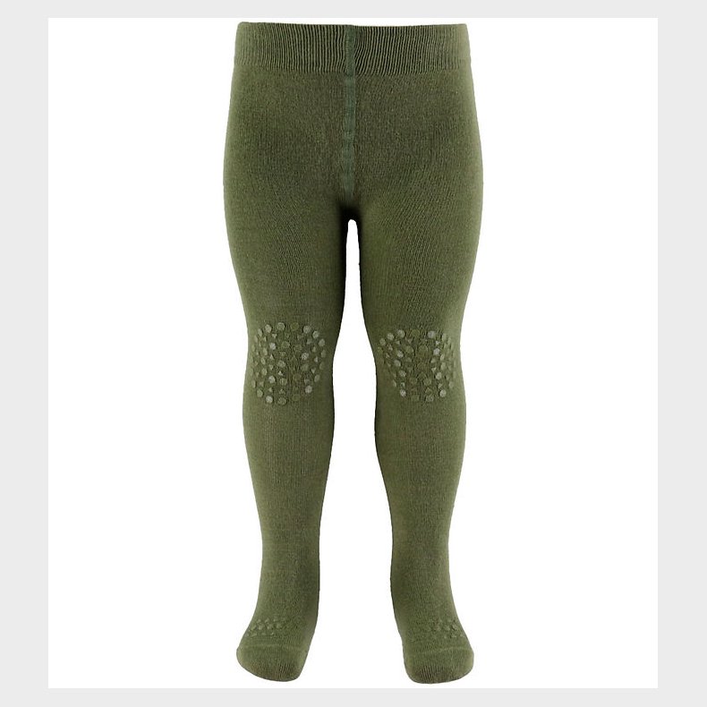GoBabyGo Skridsikre Strmpebukser - Bambus - Deep Lichen Green