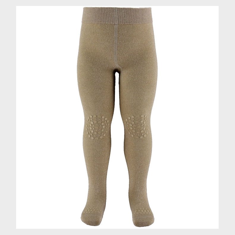 GoBabyGo Skridsikre Strmpebukser - Bambus - Champagne Beige m.